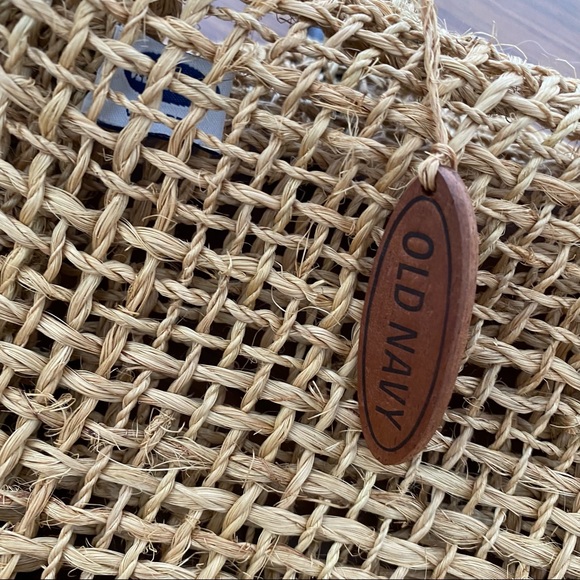 OLD NAVY Women’s One Size Brown Woven Beach Satchel Tote Bag - Picture 2 of 3